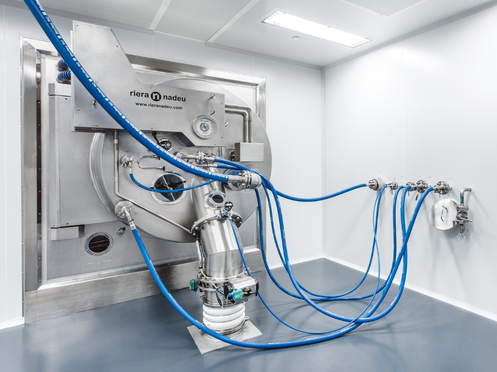 Horisontal particentrifuge med automatisk udledning til pharmaindustrien RINA 700