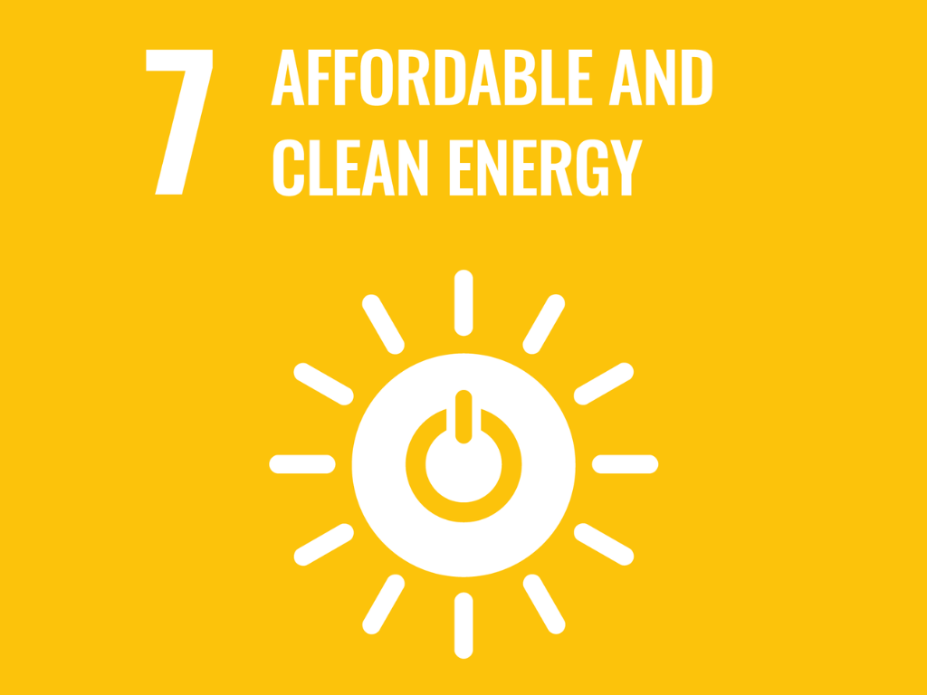 UN World Goal number 7 - Affordable and clean energy